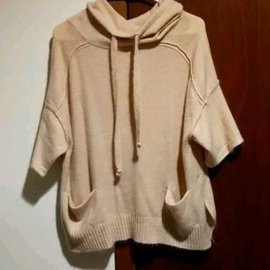 NWOT Mauve Short Sleeve Cowlneck